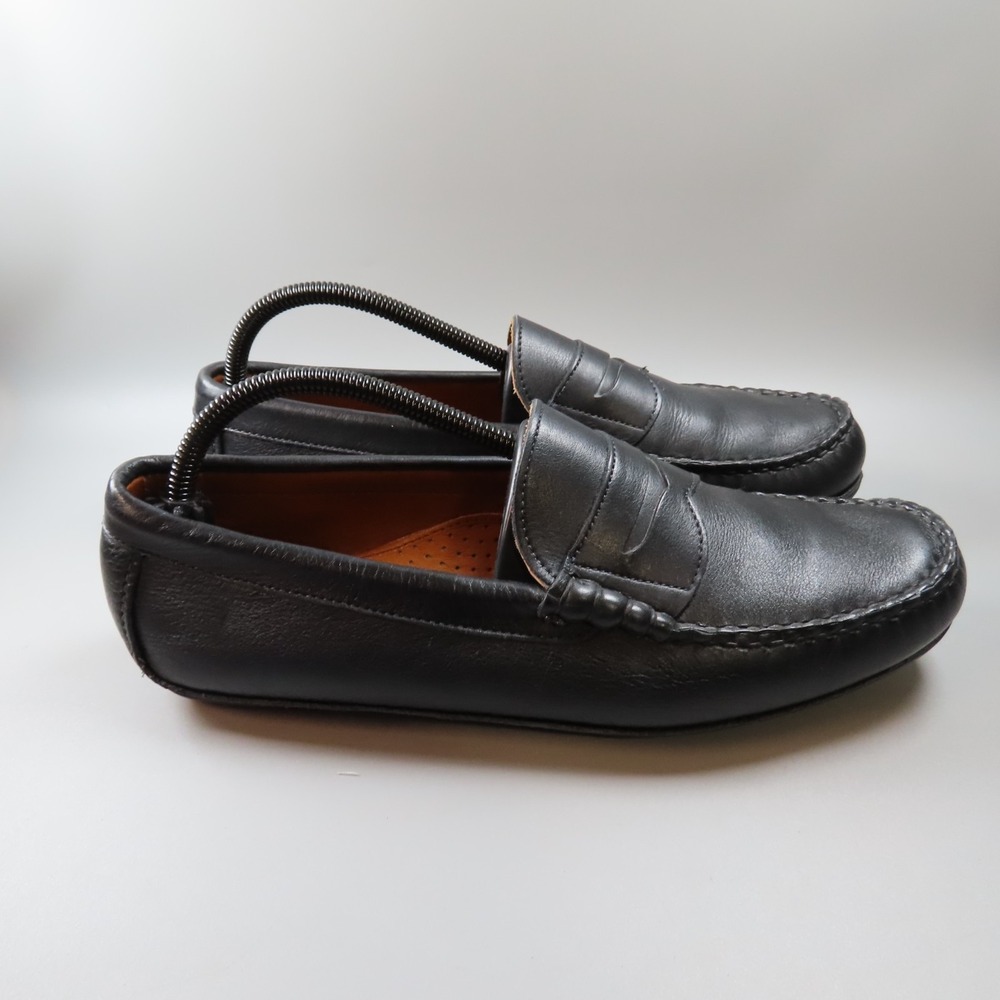AE By Allen Edmonds Mens 9 D Black Leather Siesta Key Driving Shoes Loafers